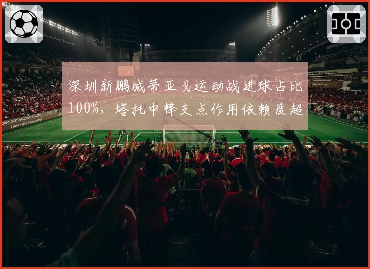 深圳新鹏城蒂亚戈运动战进球占比100%,塔托中锋支点作用依赖度超六成